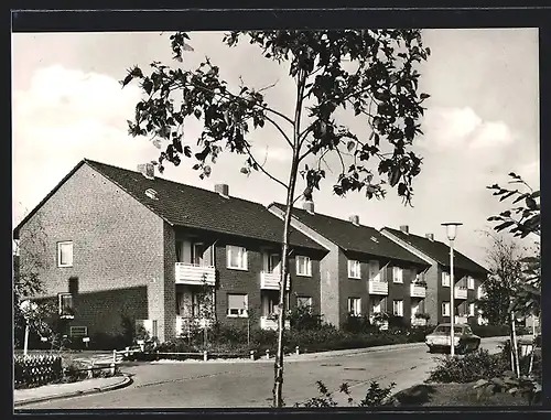 AK Barnstorf / Diepholz, Strassenpartie in der Bundeswehrsiedlung