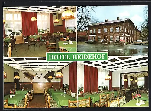 AK Brokenlande b. Neumünster, Hotel Heidehof von Ursula Schwencke