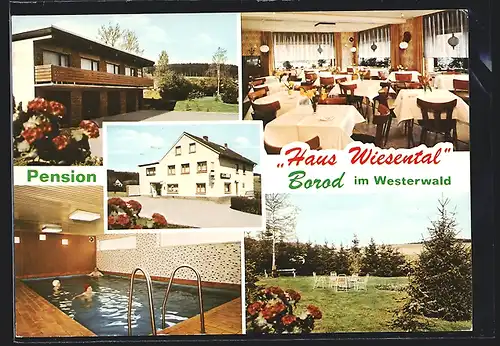 AK Borod im Westerwald, Pension Haus Wiesental, Innenansichten