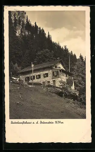 AK Brünnstein, Unterkunftshaus im Frühling