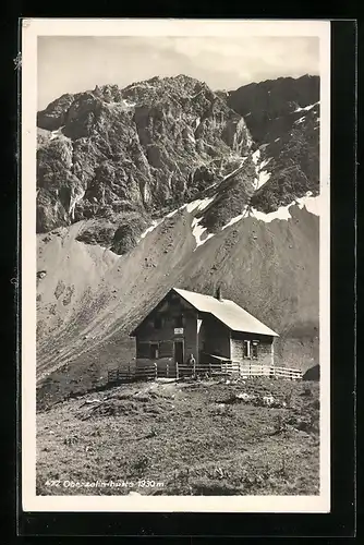 AK Oberzalimhütte, Hütte mit Bergpanorama