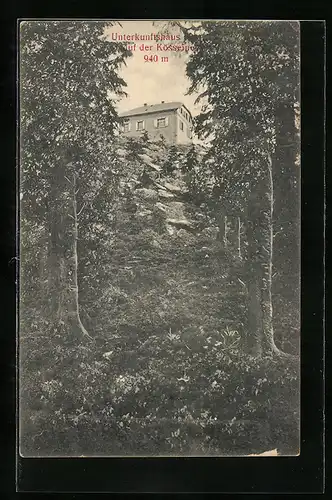 AK Unterkunftshaus, Berghütte auf der Kösseine