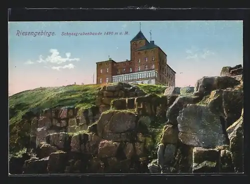 AK Schneegrubenbaude, Ansicht von unten