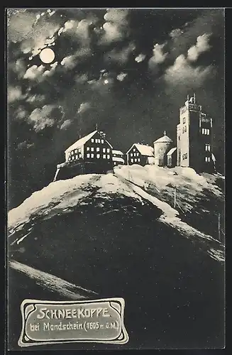 AK Schneekoppenhäuser auf der Schneekoppe