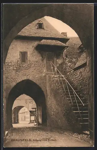 AK Braunfels, Aufgang zum Schloss