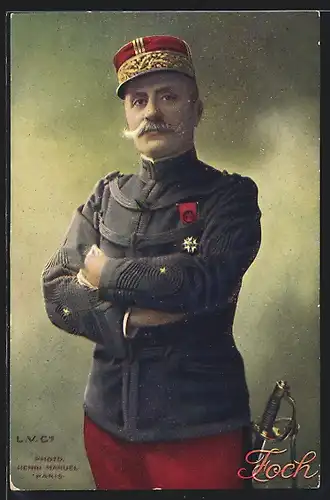 AK Heerführer Marechal Foch in Uniform