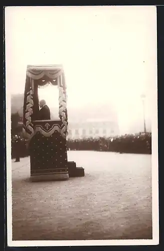 AK Paris, Les Funérailles du Maréchal Foch 1929, Discours de M. Poincaré