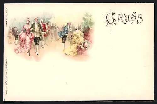 AK Tanzpaare auf einer Festgesellschaft