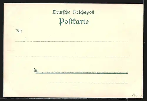 Lithographie Saargemünd, Totalansicht, Rathaus, Neue Cavallerie-Kaserne