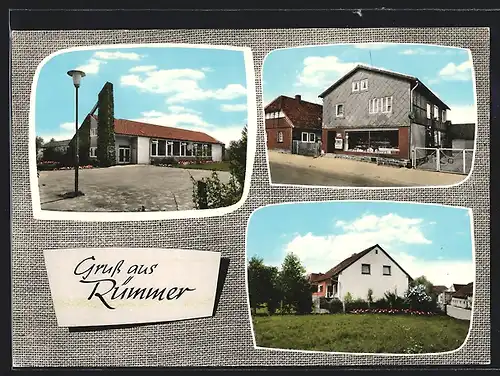 AK Rümmer, Ortsansichten mit Geschäft