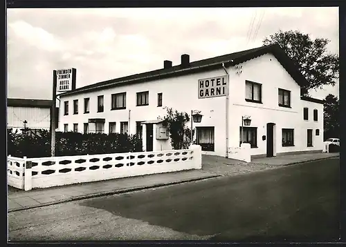 AK Heide /Holst., Hotel Garni mit Einfahrt, Rüsdorfer Strasse 83