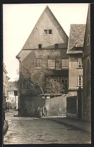 Foto-AK Erfurt, Partie in der Altstadt