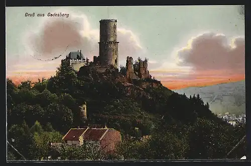 AK Godesberg, Burg mit Umgebung