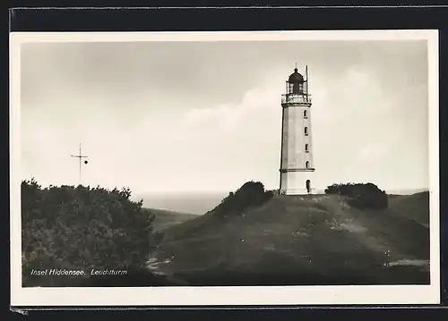 AK Hiddensee, Blick auf den Leuchtturm