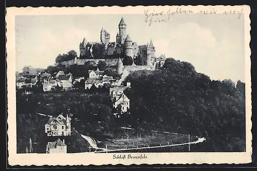 AK Braunfels, Blick auf das Schloss