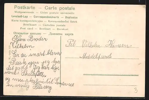 AK Bremerhaven, Marktplatz mit Häuserreihe