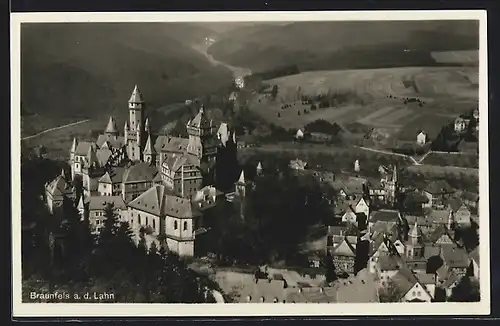 AK Braunfels, Ortsansicht mit Schloss