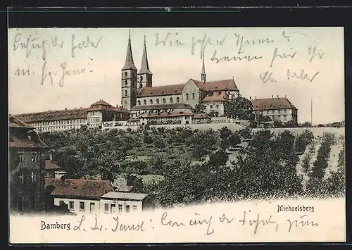 AK Bamberg, Michaelsberg mit Kirche