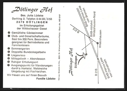 AK Dötlingen, Gasthaus Dötlinger Hof, Dorfring 2