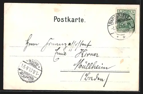 AK Mainau, Schloss Mainau und Segelboot