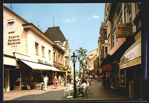 AK Düsseldorf-Benrath, Fussgängerzone an der Hauptstrasse