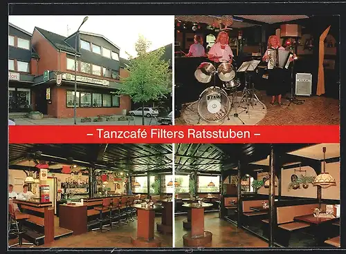 AK Fallingbostel /Lüneburger Heide, Tanz-Café Filters Ratsstuben Schüttel-Rutsche