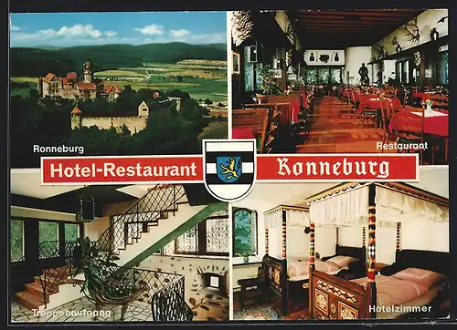 AK Ronneburg / Oberhessen, Hotel-Restaurant, Ansicht der Burg