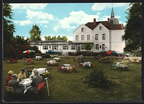 AK Hundsmühlen, Gartenbereich des Ausflugslokals
