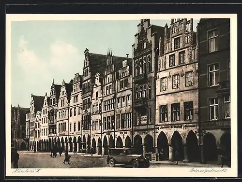 AK Münster i. W., Partie am Prinzipalmarkt