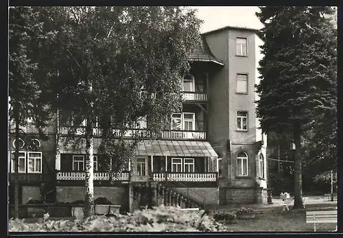 AK Bad Berka, im Garten der Wilhelmsburg