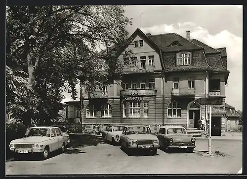 AK Bad Berka, Parkplatz am HO-Kurhotel