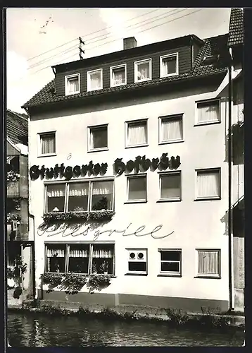 AK Bad Wildbad, Restaurant Pils-Grill, Wilhelmstrasse 39, direkt am Wasser