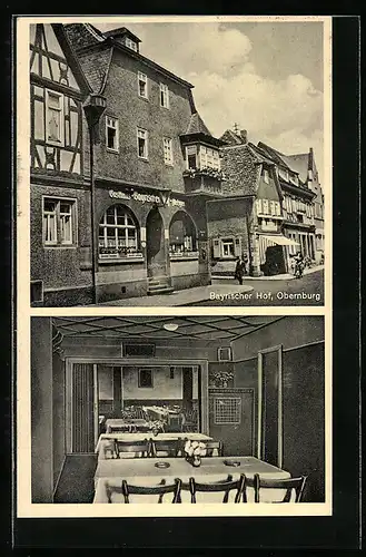 AK Obernburg a. Main, Gasthaus u. Meztgerei Bayrischer Hof