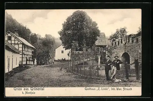 AK Grünental b. Montjoie, Gasthaus zur Linde