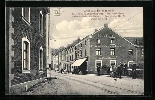 AK Herzogenrath, Hotel Prinz zu Schaumburg-Lippe, Bes. Albert Mertens