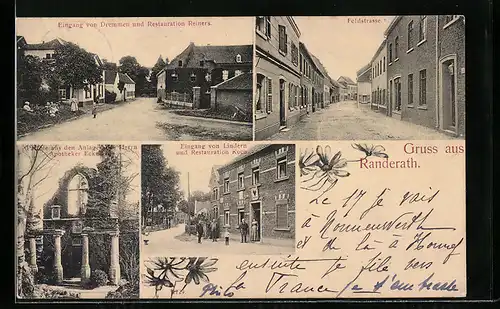 AK Randerath, Restauration Koch, Restauration Reiners, Feldstrasse