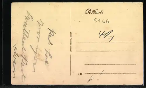 Lithographie Drove, Drover Burg, Kirche u. Pfarrhaus