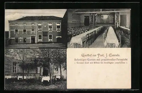 AK Büsbach /Stolberg, Gasthof zur Post v. J. Conrads