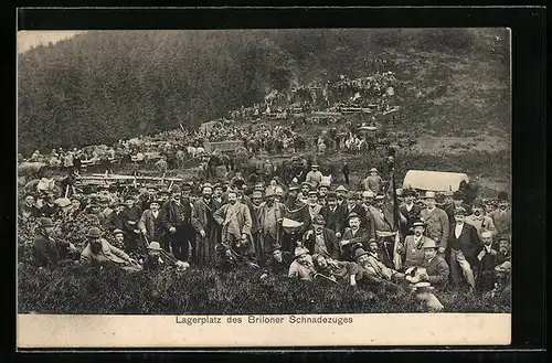 AK Brilon, Lageplatz des Schnadezuges