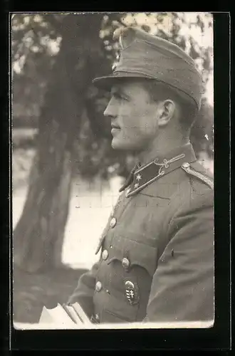 Foto-AK Ungarn, Ungarischer Soldat der k. u. k.-Armee in Uniform