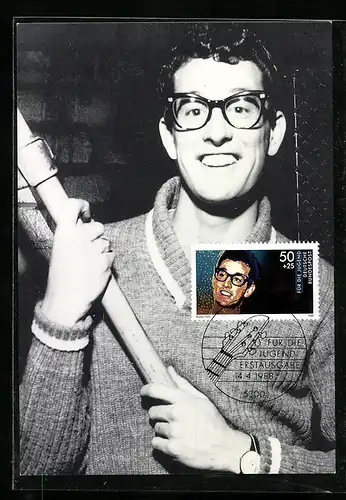 Maximum-AK Buddy Holly im Pullover