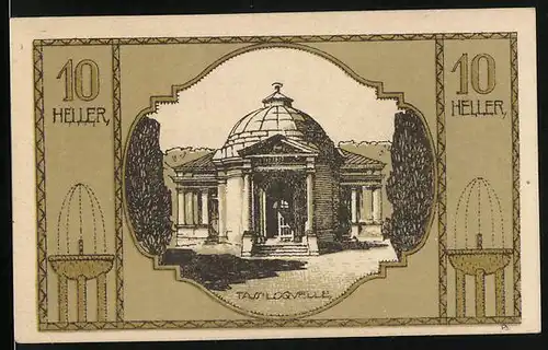 Notgeld Bad Hall /Ob.-Ö. 1920, 10 Heller, Tassiloquelle