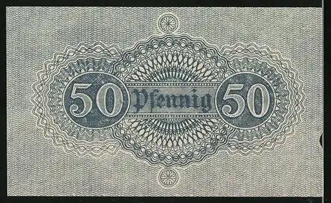 Notgeld Ladenburg 1919, 50 Pfennig, Unterschrift vom Bürgermeister