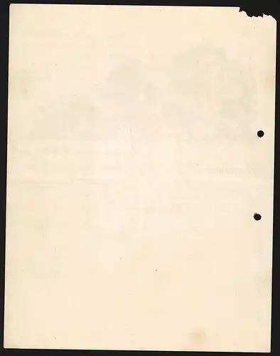 Rechnung Wüstenbrand 1932, Car. Fr. Lämmel, Wein-Handlung, Ansichten der Lager-, Haus- und Cognac-Keller