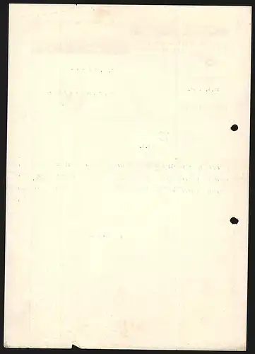 Rechnung Pfullingen 1934, Gebr. Burkhardt, Baumwoll-Spinnerei, -Färberei & -Bleicherei, Das Hauptwerk und drei Filialen