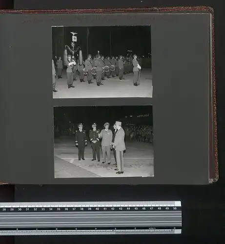 Fotoalbum mit 51 Fotografien, Bundeswehr 1956, Weidne / Oberpfalz, Lager Heuber, Splittertarn WH, Adolf Möll, Fernmelder