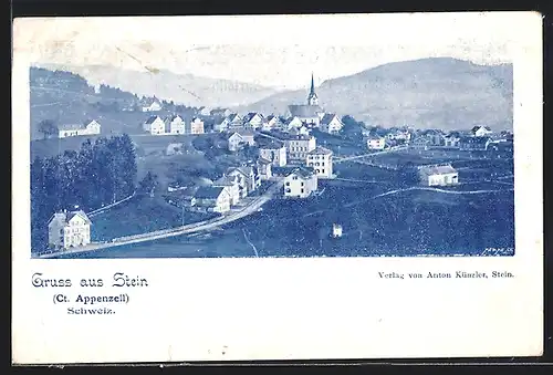 AK Stein, Teilansicht mit Kirche