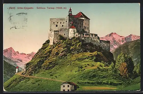 AK Tarasp, Ansicht vom Schloss