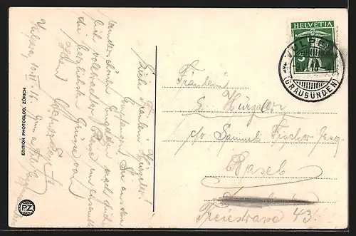 AK Tarasp, Ansicht vom Schloss