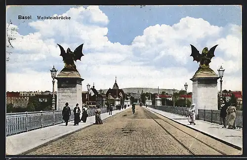 AK Basel, Wettsteinbrücke